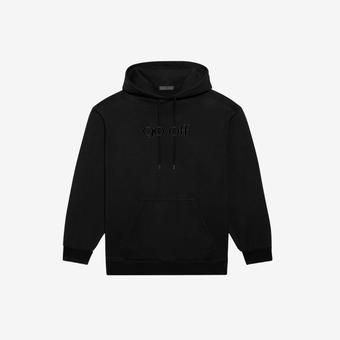 GO OFF BLACK HOODIE